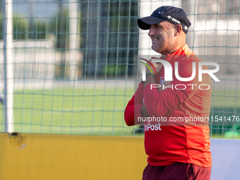 Michal Probierz during training before UEFA Nations League matches in Ksiazenice, Poland on September 02, 2024. (