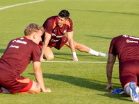 Robert Lewandowski during training before UEFA Nations League matches in Ksiazenice, Poland on September 02, 2024. (