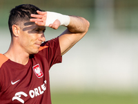 Robert Lewandowski during training before UEFA Nations League matches in Ksiazenice, Poland on September 02, 2024. (