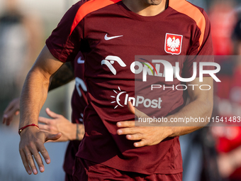 Jan Bednarek during training before UEFA Nations League matches in Ksiazenice, Poland on September 02, 2024. (