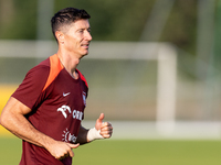 Robert Lewandowski during training before UEFA Nations League matches in Ksiazenice, Poland on September 02, 2024. (