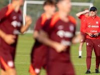 Michal Probierz during training before UEFA Nations League matches in Ksiazenice, Poland on September 02, 2024. (