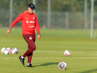 Michal Probierz during training before UEFA Nations League matches in Ksiazenice, Poland on September 02, 2024. (