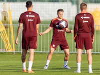 Piotr Zielinski during training before UEFA Nations League matches in Ksiazenice, Poland on September 02, 2024. (