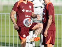 Tymoteusz Puchacz during training before UEFA Nations League matches in Ksiazenice, Poland on September 02, 2024. (