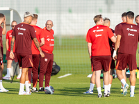 Michal Probierz during training before UEFA Nations League matches in Ksiazenice, Poland on September 02, 2024. (