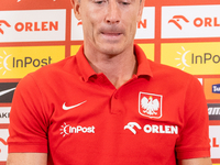 Robert Lewandowski during press conference before UEFA Nations League matches in Warsaw, Poland on September 02, 2024. (