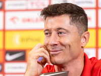 Robert Lewandowski during press conference before UEFA Nations League matches in Warsaw, Poland on September 02, 2024. (