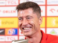 Robert Lewandowski during press conference before UEFA Nations League matches in Warsaw, Poland on September 02, 2024. (