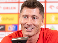 Robert Lewandowski during press conference before UEFA Nations League matches in Warsaw, Poland on September 02, 2024. (