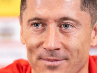 Robert Lewandowski during press conference before UEFA Nations League matches in Warsaw, Poland on September 02, 2024. (