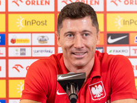 Robert Lewandowski during press conference before UEFA Nations League matches in Warsaw, Poland on September 02, 2024. (