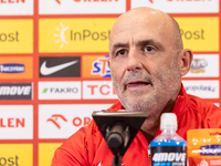 Michal Probierz during press conference before UEFA Nations League matches in Warsaw, Poland on September 02, 2024. (