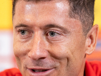 Robert Lewandowski during press conference before UEFA Nations League matches in Warsaw, Poland on September 02, 2024. (