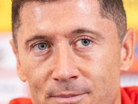 Robert Lewandowski during press conference before UEFA Nations League matches in Warsaw, Poland on September 02, 2024. (