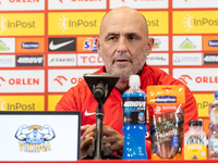 Michal Probierz during press conference before UEFA Nations League matches in Warsaw, Poland on September 02, 2024. (