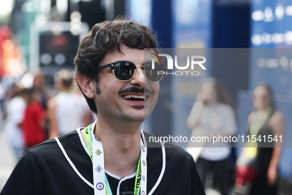 Fabio Rovazzi before third practice ahead of the Formula 1 Italian Grand Prix at Autodromo Nazionale di Monza in Monza, Italy on August 31,...