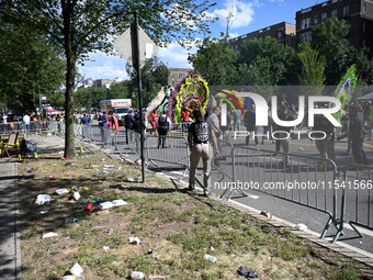 Six people are shot in a mass shooting during the West Indian Day Parade in Brooklyn, New York, United States, on September 2, 2024. The sho...