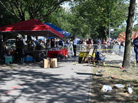 Six people are shot in a mass shooting during the West Indian Day Parade in Brooklyn, New York, United States, on September 2, 2024. The sho...