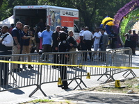 Six people are shot in a mass shooting during the West Indian Day Parade in Brooklyn, New York, United States, on September 2, 2024. The sho...