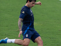 Sandro Tonali attends the Italian National team training camp at Centro Tecnico Federale in Florence, Italy. (