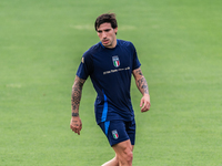 Sandro Tonali attends the Italian National Team training camp at Centro Tecnico Federale in Coverciano, Florence, Italy. (