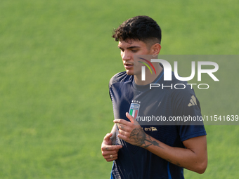 Raoul Bellanova attends the Italian National Team training camp at Centro Tecnico Federale in Coverciano, Florence, Italy. (