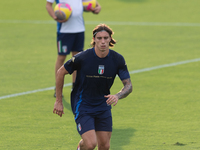 Riccardo Calafiori attends the Italian National Team training camp at Centro Tecnico Federale in Coverciano, Florence, Italy. (