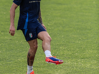 Riccardo Calafiori attends the Italian National Team training camp at Centro Tecnico Federale in Coverciano, Florence, Italy. (