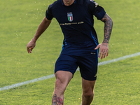 Riccardo Calafiori attends the Italian National Team training camp at Centro Tecnico Federale in Coverciano, Florence, Italy. (