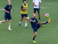 Federico Dimarco attends the Italian National Team training camp at Centro Tecnico Federale in Coverciano, Florence, Italy. (