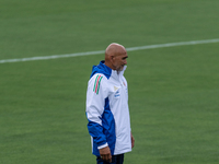 Head Coach of Italy Luciano Spalletti attends the Italian National Team training camp at Centro Tecnico Federale in Coverciano, Florence, It...