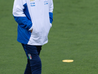 Head Coach of Italy Luciano Spalletti attends the Italian National Team training camp at Centro Tecnico Federale in Coverciano, Florence, It...