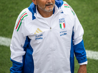 Head Coach of Italy Luciano Spalletti attends the Italian National Team training camp at Centro Tecnico Federale in Coverciano, Florence, It...