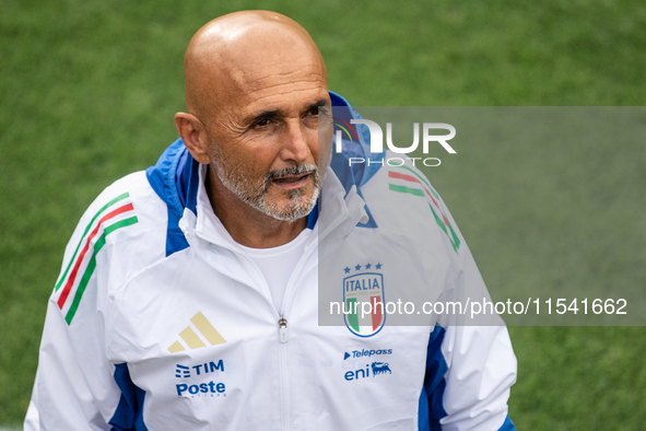 Head Coach of Italy Luciano Spalletti attends the Italian National Team training camp at Centro Tecnico Federale in Coverciano, Florence, It...