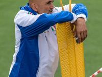 Head Coach of Italy Luciano Spalletti attends the Italian National Team training camp at Centro Tecnico Federale in Coverciano, Florence, It...