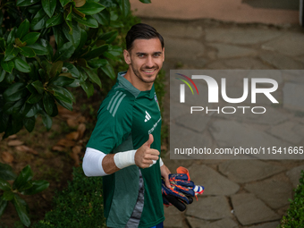 Alex Meret attends the Italian National Team training camp at Centro Tecnico Federale in Coverciano, Florence, Italy. (