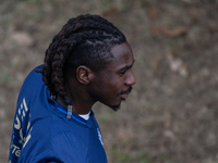 Moise Kean attends the Italian National Team training camp at Centro Tecnico Federale in Coverciano, Florence, Italy. (