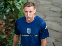 Davide Frattesi attends the Italian National Team training camp at Centro Tecnico Federale in Coverciano, Florence, Italy. (