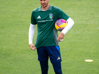 Alex Meret attends the Italian National Team training camp at Centro Tecnico Federale in Coverciano, Florence, Italy. (