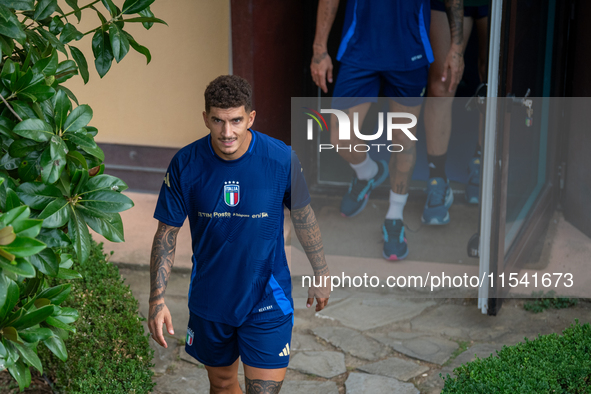 Giovanni di Lorenzo attends the Italian National Team training camp at Centro Tecnico Federale in Coverciano, Florence, Italy. 