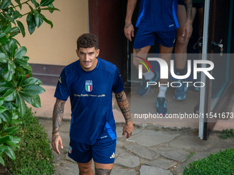 Giovanni di Lorenzo attends the Italian National Team training camp at Centro Tecnico Federale in Coverciano, Florence, Italy. (