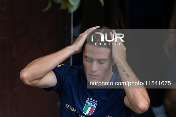 Nicolo Fagioli attends the Italian National Team training camp at Centro Tecnico Federale in Coverciano, Florence, Italy. 