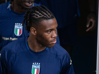 Destiny Udogie attends the Italian National Team training camp at Centro Tecnico Federale in Coverciano, Florence, Italy. (