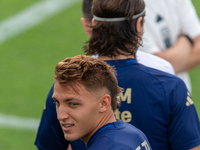 Mateo Retegui attends the Italian National Team training camp at Centro Tecnico Federale in Coverciano, Florence, Italy. (