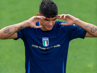 Raoul Bellanova attends the Italian National Team training camp at Centro Tecnico Federale in Coverciano, Florence, Italy. (