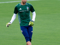 Guglielmo Vicario attends the Italian National Team training camp at Centro Tecnico Federale in Coverciano, Florence, Italy. (