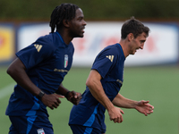 Andrea Cambiaso attends the Italian National Team training camp at Centro Tecnico Federale in Coverciano, Florence, Italy. (