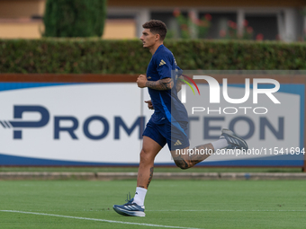 Giovanni di Lorenzo attends the Italian National Team training camp at Centro Tecnico Federale in Coverciano, Florence, Italy. (