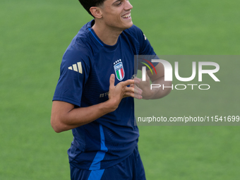 Samuele Ricci attends the Italian National Team training camp at Centro Tecnico Federale in Coverciano, Florence, Italy. (